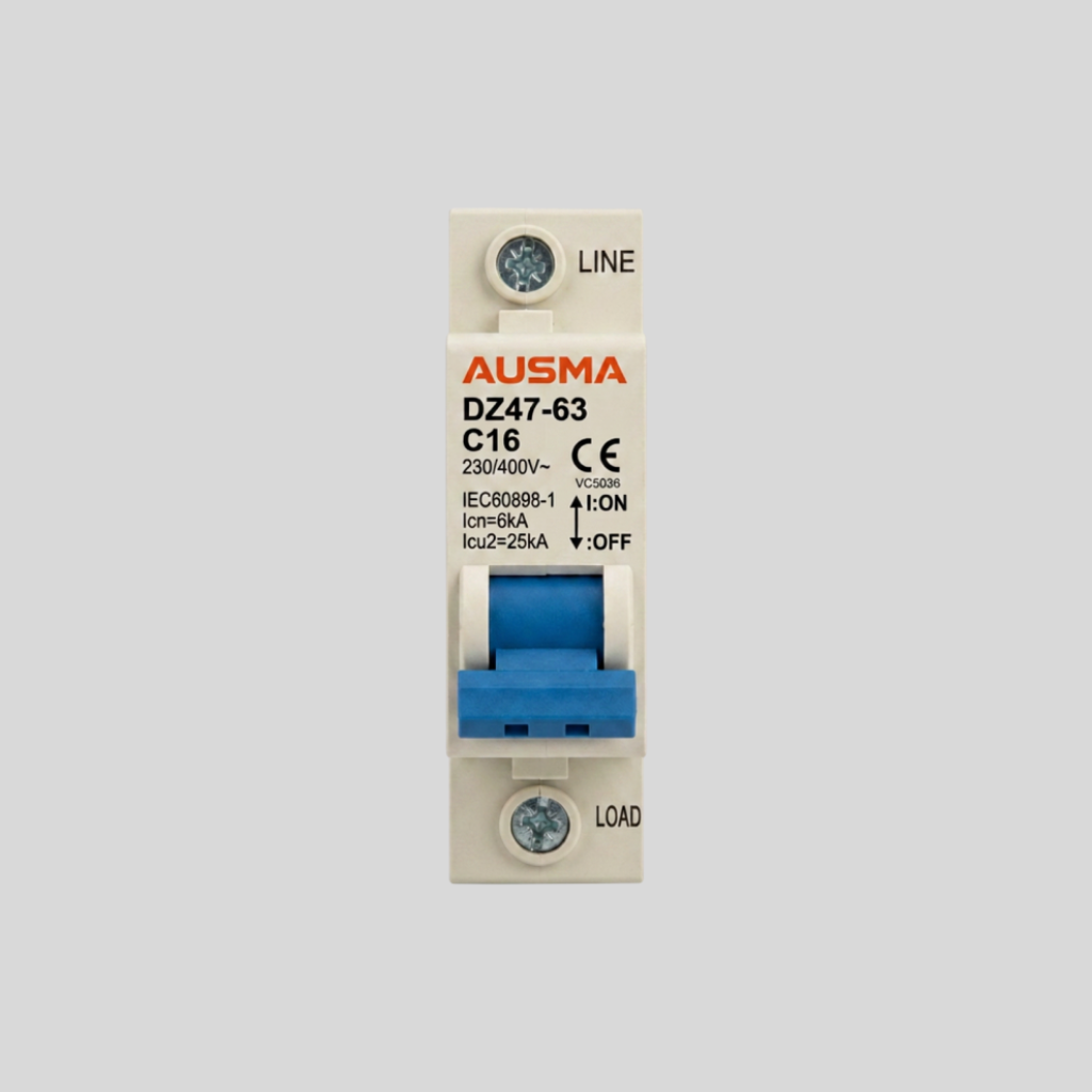 AUSMA DIN RAIL CIRCUIT BREAKER 1P C16