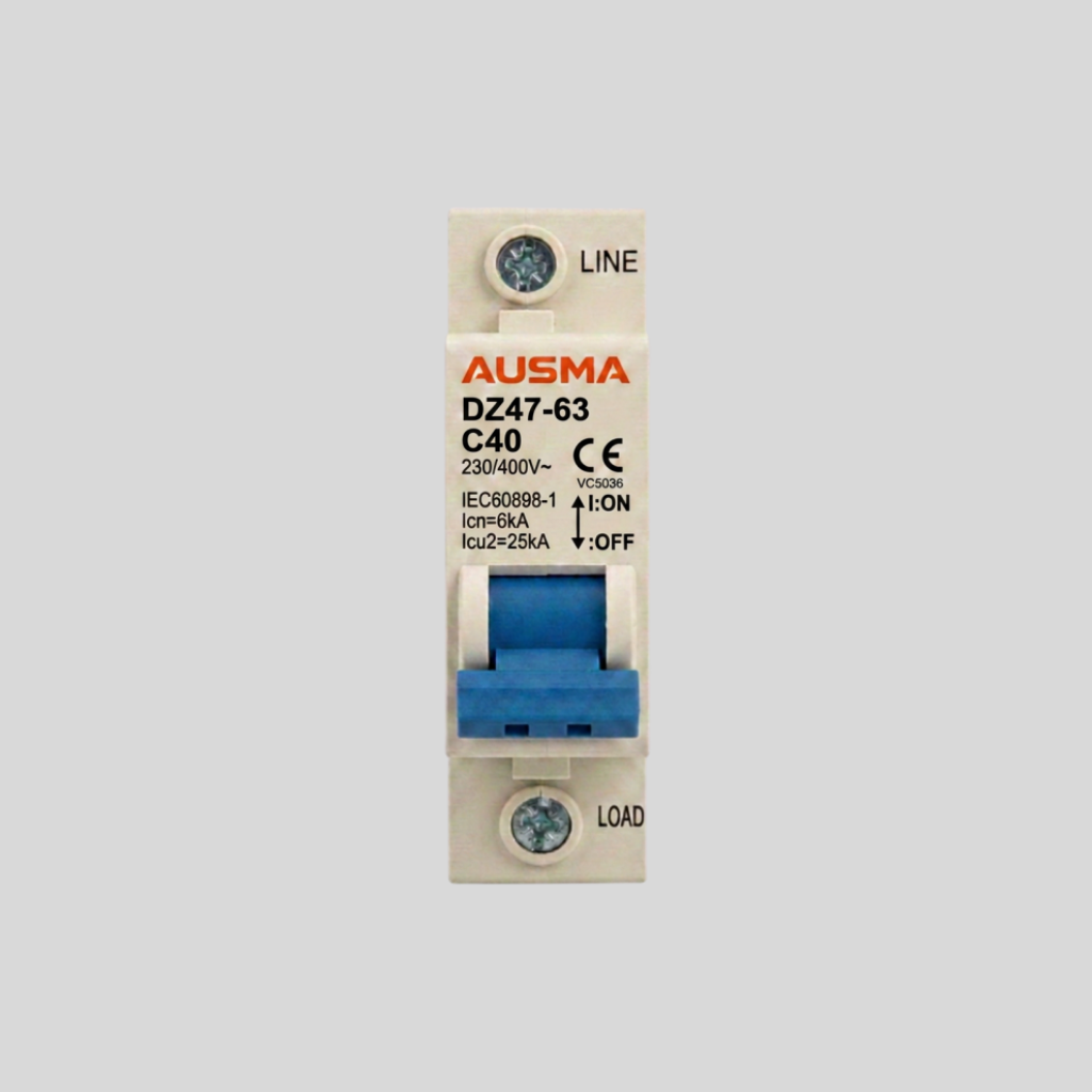AUSMA DIN RAIL CIRCUIT BREAKER 1P C40
