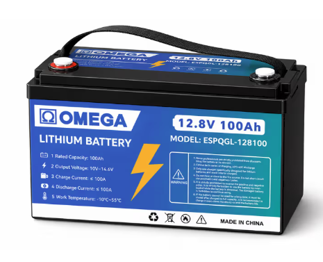 OMEGA 12.8V 100AH LITHIUM BATTERY (ESPQGL-128100 OMEGA LITHIUM BATTERY)