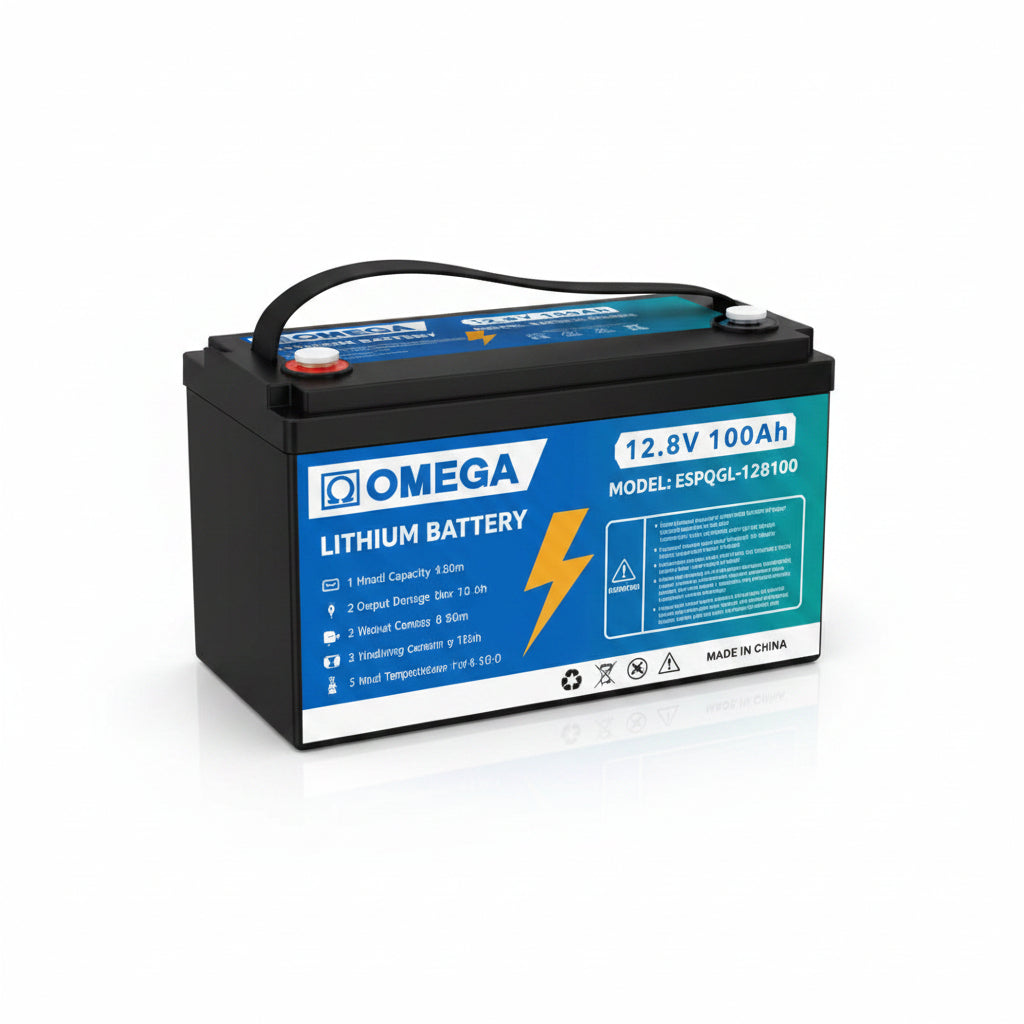 OMEGA 12.8V 100AH LITHIUM BATTERY (ESPQGL-128100 OMEGA LITHIUM BATTERY)