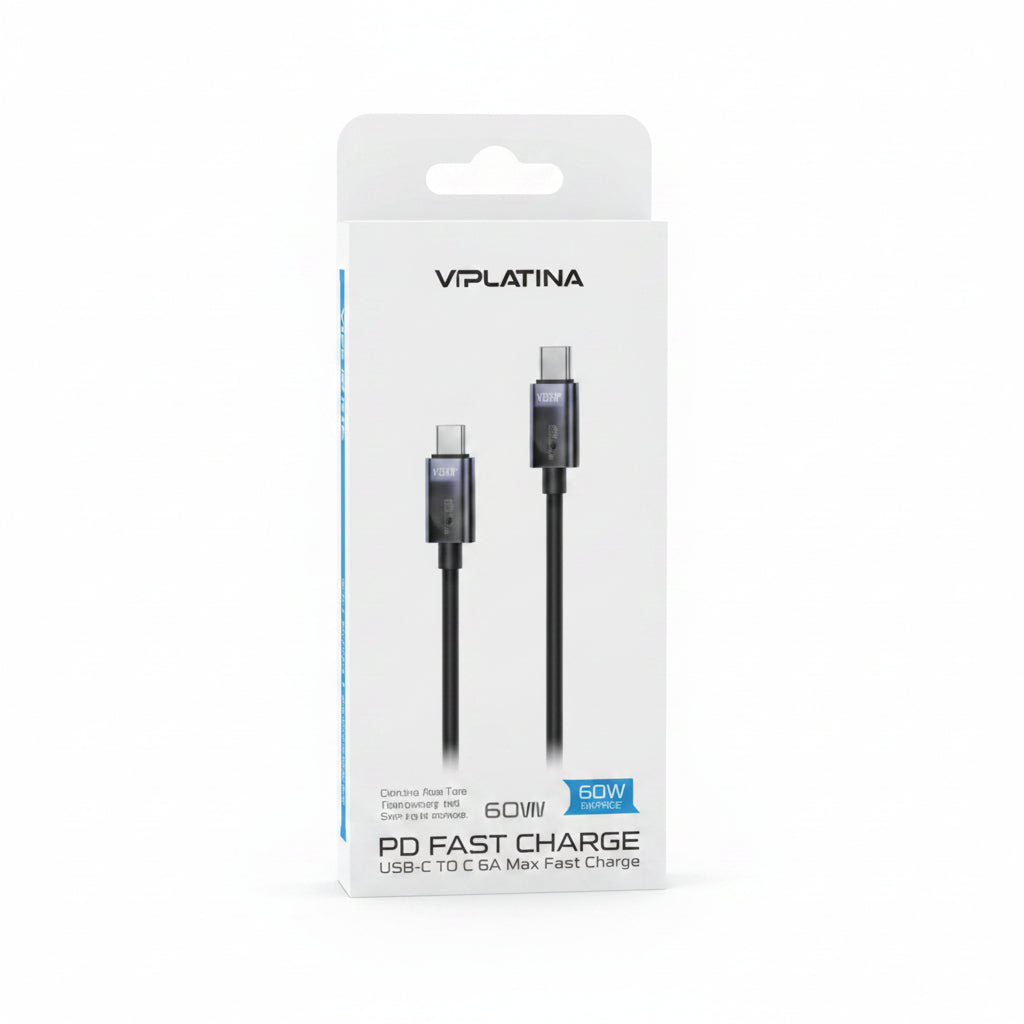VIPLATINA BC89 TYPE C TO TYPE C CHARGER 27W (BC89)